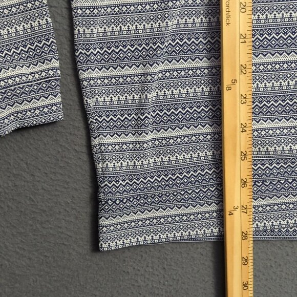 Rhoback 1/4 Zip Top Men's L Blue Geometric Performance Q-Zip Pullover Golf - Picture 6 of 11